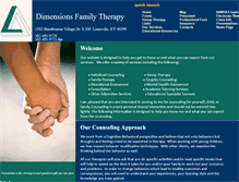 Tablet Screenshot of dimensionsfamilytherapy.com